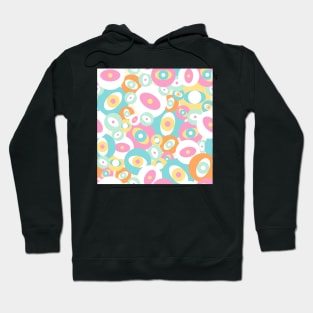 Colorful pastel eyes of cute monsters Hoodie